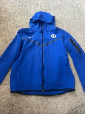 Nike Chelsea Football Club Royal Blue Hoodie with Cream Crest